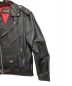 中古・古着 WESTED LEATHER CO (ウエステッド レザー) レザーライダースジャケット ブラック サイズ:M：12000円