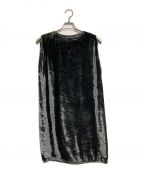 Acne studiosアクネ ストゥディオス）の古着「ノースリーブベロアワンピース」｜グレー