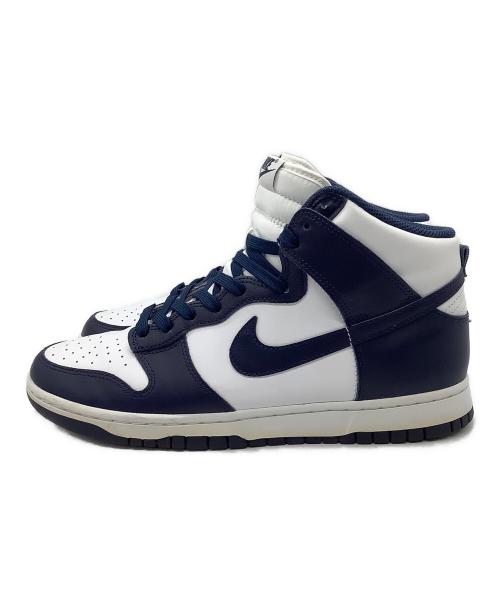 NIKE（ナイキ）NIKE (ナイキ) DUNK HI RETRO Championship Navy／ハイカットスニーカー ネイビー×ホワイト サイズ:28.5cmの古着・服飾アイテム