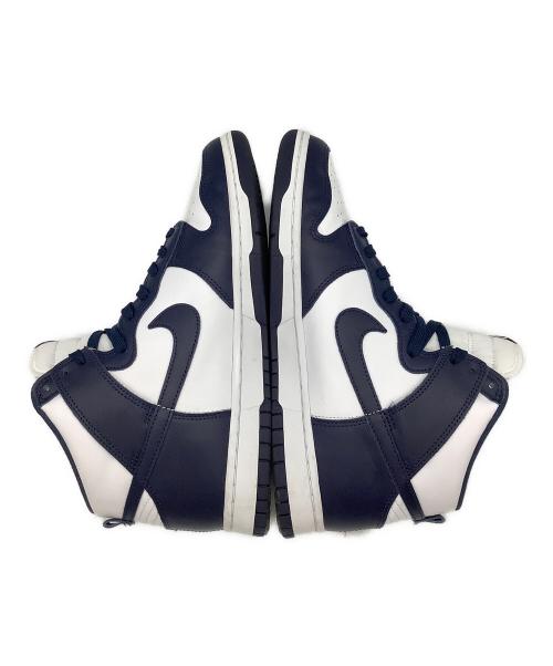 NIKE（ナイキ）NIKE (ナイキ) DUNK HI RETRO Championship Navy／ハイカットスニーカー ネイビー×ホワイト サイズ:28.5cmの古着・服飾アイテム