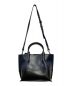 GIANNI CHIARINI (ジャンニ キアリーニ) 2WAYショルダーバッグ ネイビー×ブラック：8000円