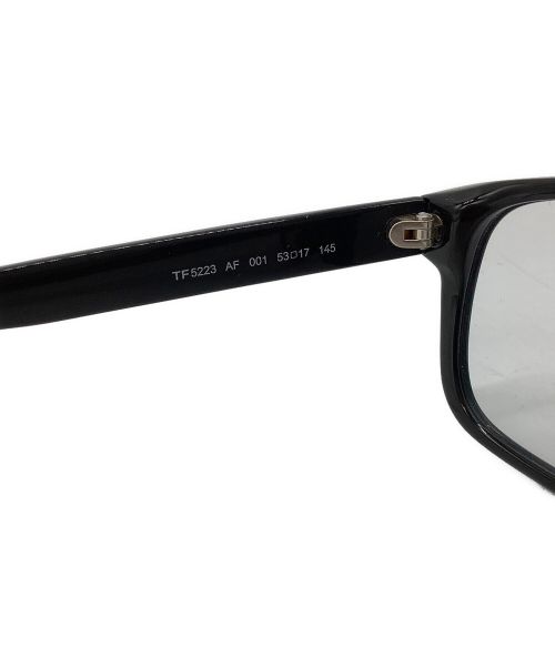 TOM FORD（トムフォード）TOM FORD (トムフォード) セルフレーム 伊達眼鏡 ブラックの古着・服飾アイテム