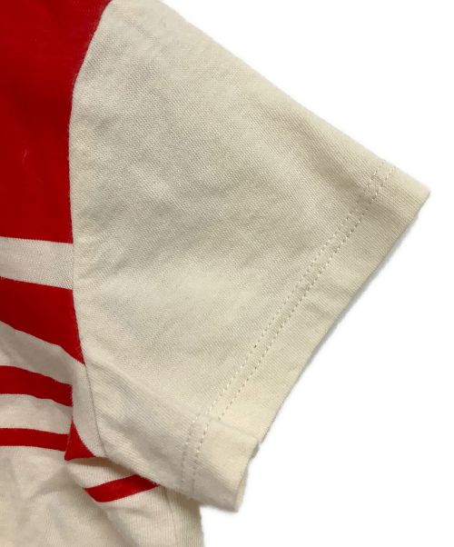 GUCCI（グッチ）GUCCI (グッチ) 半袖カットソー ベージュ×レッド サイズ:18/24ｍの古着・服飾アイテム