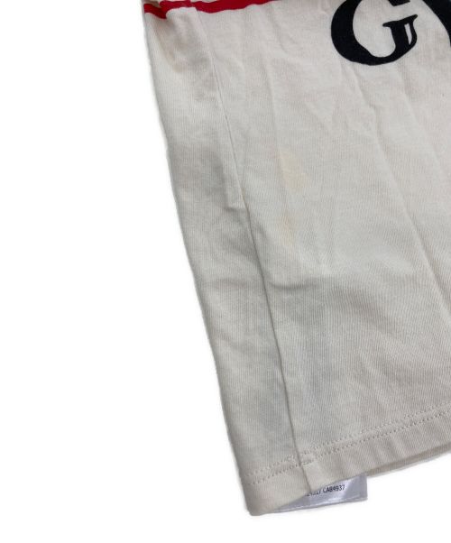 GUCCI（グッチ）GUCCI (グッチ) 半袖カットソー ベージュ×レッド サイズ:18/24ｍの古着・服飾アイテム