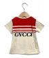 GUCCI (グッチ) 半袖カットソー ベージュ×レッド サイズ:18/24ｍ：2000円