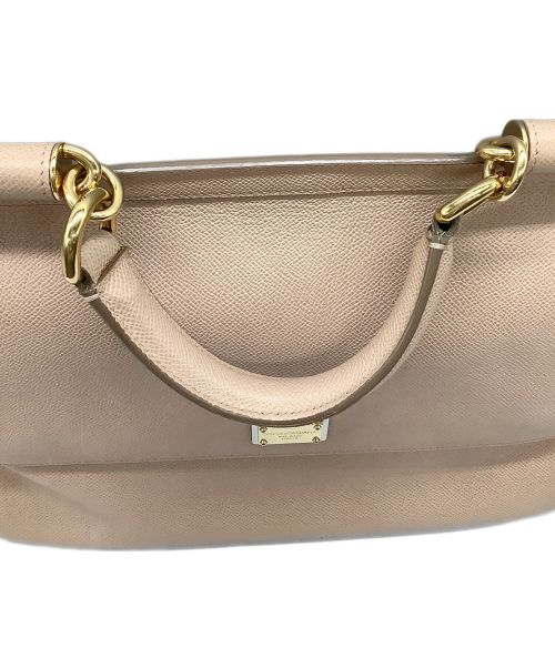 DOLCE & GABBANA（ドルチェ＆ガッバーナ）DOLCE & GABBANA (ドルチェ＆ガッバーナ) 2WAYハンドバッグ ピンクの古着・服飾アイテム