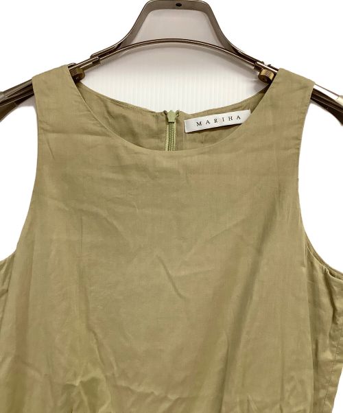 MARIHA（マリハ）MARIHA (マリハ) ノースリーブワンピース ベージュ サイズ:38の古着・服飾アイテム