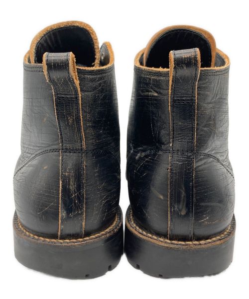 COMME des GARCONS（コムデギャルソン）COMME des GARCONS (コムデギャルソン) ダメージ加工 7アイレット レザーブーツ ブラック サイズ:25　1/2の古着・服飾アイテム