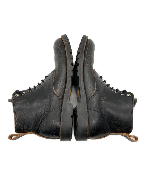 COMME des GARCONS（コムデギャルソン）COMME des GARCONS (コムデギャルソン) ダメージ加工 7アイレット レザーブーツ ブラック サイズ:25　1/2の古着・服飾アイテム