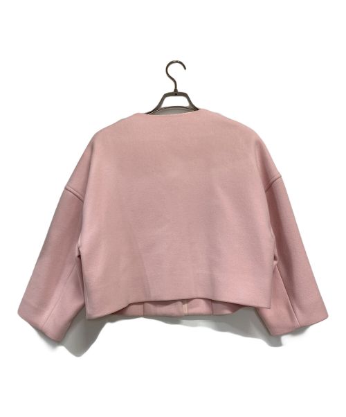 SEVEN TEN by MIHO KAWAHITO（セブン テン バイ ミホ カワヒト）SEVEN TEN by MIHO KAWAHITO (セブン テン バイ ミホ カワヒト) ダブルフェイスショートコート ピンク サイズ:XSの古着・服飾アイテム