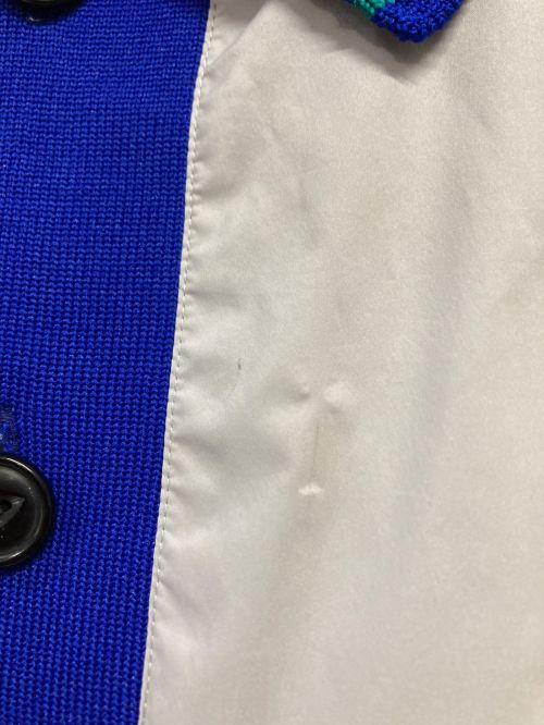 kolor/BEACON（カラービーコン）kolor/BEACON (カラービーコン) Nyストレッチタフタシャツ グレー×ブルー サイズ:SIZE3の古着・服飾アイテム