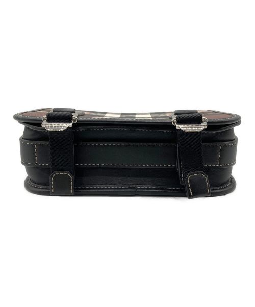 BURBERRY（バーバリー）BURBERRY (バーバリー) チェックレザー ショルダーバッグの古着・服飾アイテム