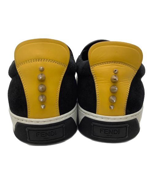 FENDI（フェンディ）FENDI (フェンディ) モンスターバグズ スリッポン ブラック サイズ:７Eの古着・服飾アイテム