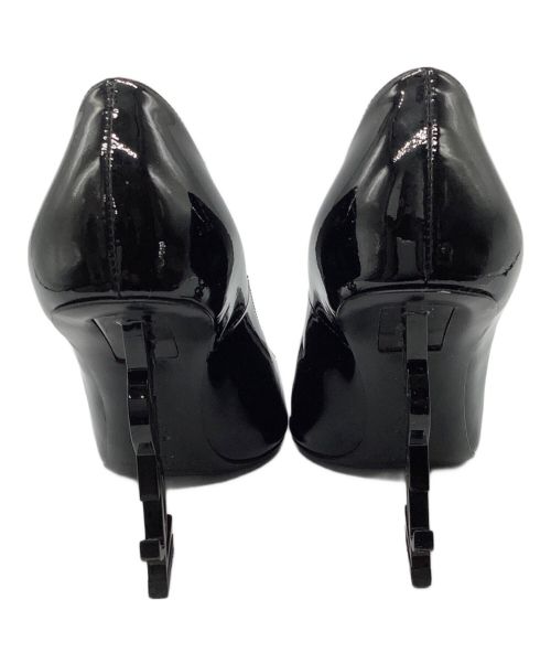 Saint Laurent Paris（サンローランパリ）Saint Laurent Paris (サンローランパリ) ロゴヒールパンプス”オピウム” ブラック サイズ:35.5の古着・服飾アイテム