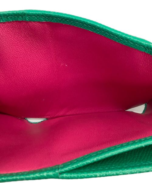 BVLGARI（ブルガリ）BVLGARI (ブルガリ) 3つ折り財布 グリーンの古着・服飾アイテム