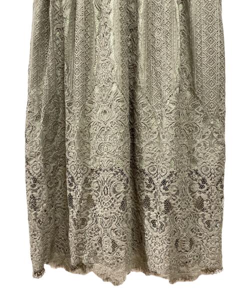 troisiemechaco（トロワズィエムチャコ）troisiemeCHACO (トロワズィエムチャコ) レースワンピース グリーン サイズ:38の古着・服飾アイテム