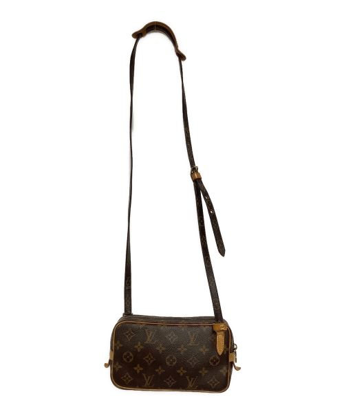LOUIS VUITTON（ルイ ヴィトン）LOUIS VUITTON (ルイ ヴィトン) モノグラム ポシェットマルリーバンドリエール/ショルダーポーチ ブラウンの古着・服飾アイテム