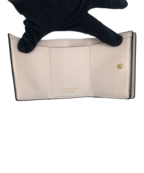 Kate Spade（ケイトスペード）Kate Spade (ケイトスペード) モーガン ミニ トライフォールド ウォレット ブラックの古着・服飾アイテム