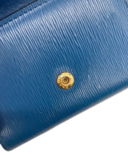 PRADA（プラダ）PRADA (プラダ) 2つ折り財布 ブルーの古着・服飾アイテム