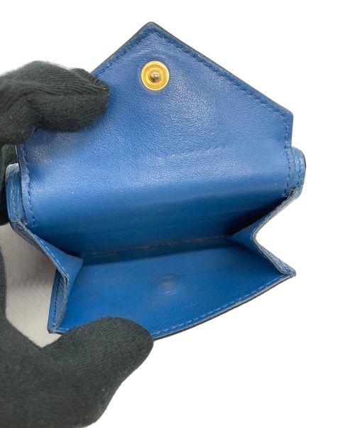 PRADA（プラダ）PRADA (プラダ) 2つ折り財布 ブルーの古着・服飾アイテム