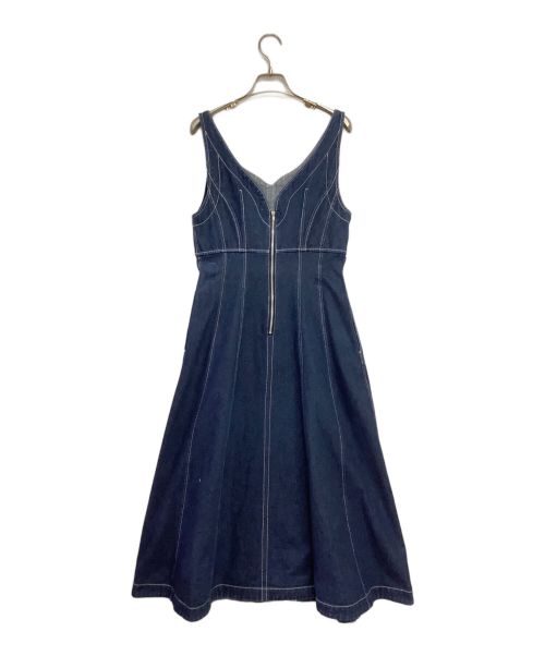 Snidel（スナイデル）Snidel (スナイデル) ステッチコルセットライクジャンスカ インディゴ サイズ:1の古着・服飾アイテム