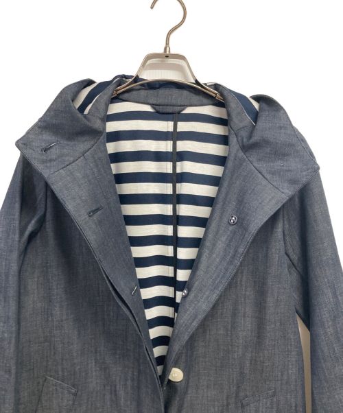 MACKINTOSH LONDON（マッキントッシュ ロンドン）MACKINTOSH LONDON (マッキントッシュ ロンドン) フーデットデニムコート ネイビー サイズ:38の古着・服飾アイテム