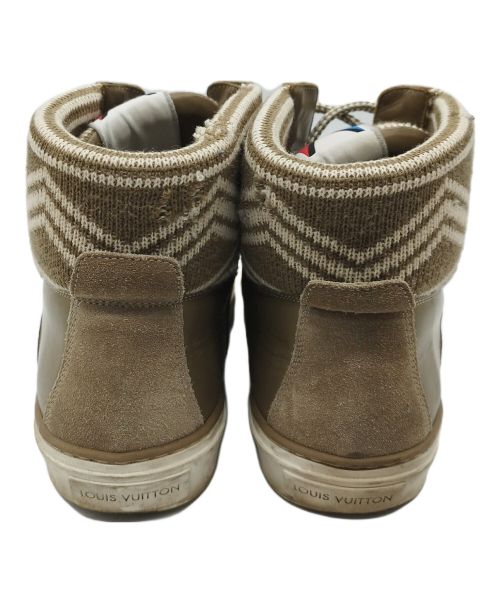 LOUIS VUITTON（ルイ ヴィトン）LOUIS VUITTON (ルイ ヴィトン) ハイカットスニーカー カーキ サイズ:8の古着・服飾アイテム