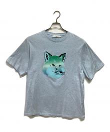 maison kitsune（メゾンキツネ）の古着「半袖カットソー」｜スカイブルー