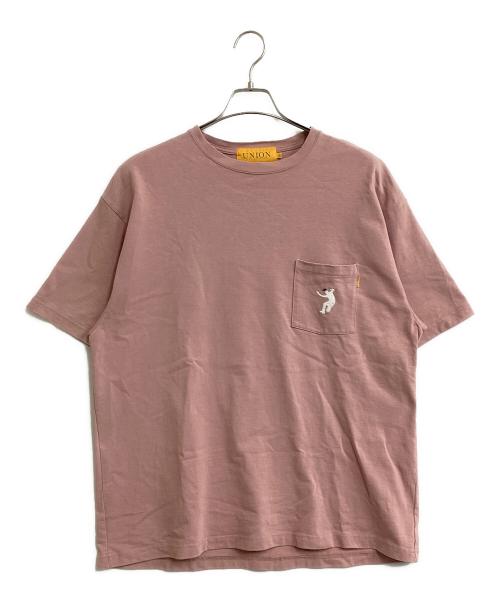 UNION（ユニオン）UNION (ユニオン) FRONTMAN POCHE S/S TEE ピンク サイズ:SIZE3の古着・服飾アイテム