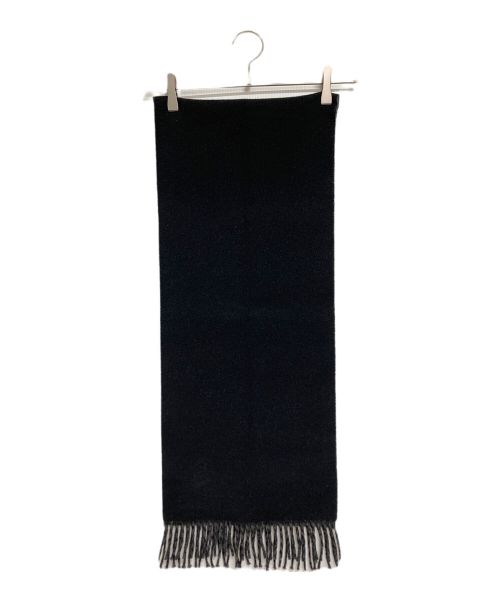 JOHNSTONS（ジョンストンズ）JOHNSTONS (ジョンストンズ) マフラー グレー×ネイビーの古着・服飾アイテム