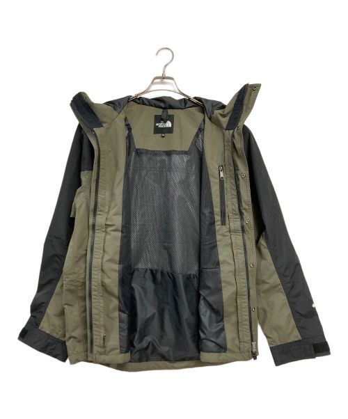 THE NORTH FACE（ザ ノース フェイス）THE NORTH FACE (ザ ノース フェイス) マウンテンライトジャケット カーキ×ブラック サイズ:XLの古着・服飾アイテム