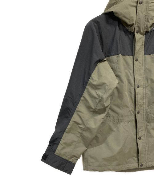 THE NORTH FACE（ザ ノース フェイス）THE NORTH FACE (ザ ノース フェイス) マウンテンライトジャケット カーキ×ブラック サイズ:XLの古着・服飾アイテム