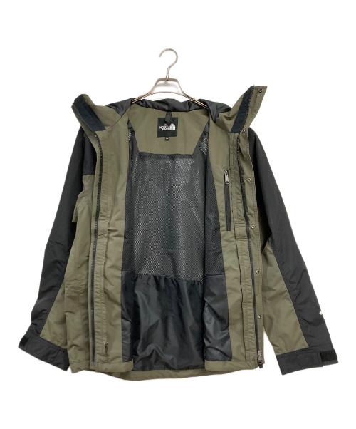 THE NORTH FACE（ザ ノース フェイス）THE NORTH FACE (ザ ノース フェイス) マウンテンライトジャケット カーキ×ブラック サイズ:XLの古着・服飾アイテム