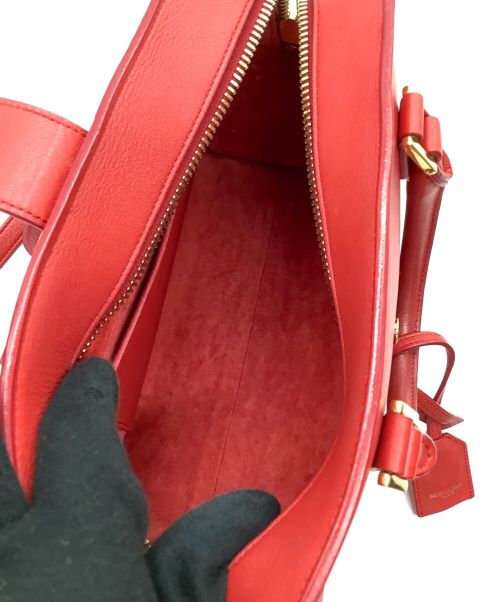 Saint Laurent Paris（サンローランパリ）Saint Laurent Paris (サンローランパリ) 2WAYバッグ レッドの古着・服飾アイテム