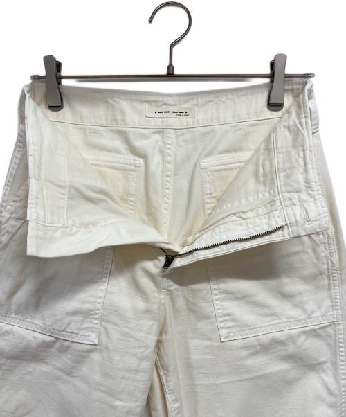 Whim Gazette（ウィムガゼット）Whim Gazette (ウィムガゼット) ペインターパンツ ホワイト サイズ:27の古着・服飾アイテム