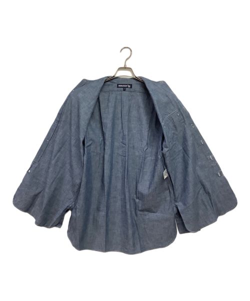 WOOLRICH（ウールリッチ）WOOLRICH (ウールリッチ) ノーカラーシャツ スカイブルー サイズ:S 未使用品の古着・服飾アイテム