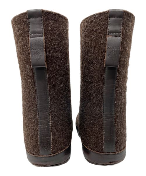 ZDAR（スター）ZDAR (スター) フェルトブーツ ブラウン サイズ:40の古着・服飾アイテム