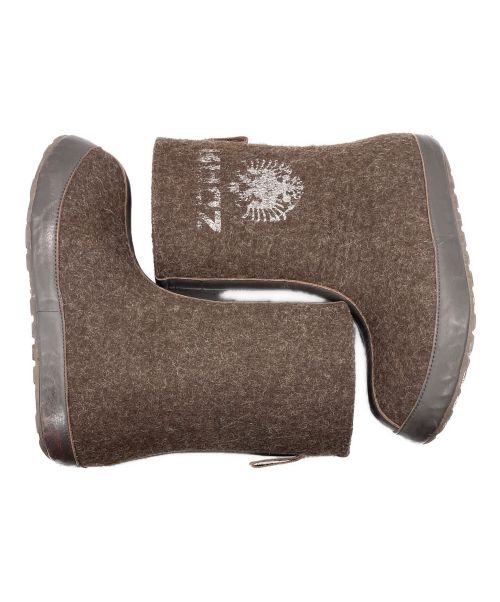 ZDAR（スター）ZDAR (スター) フェルトブーツ ブラウン サイズ:40の古着・服飾アイテム