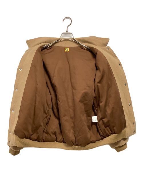 HUMAN MADE（ヒューマンメイド）HUMAN MADE (ヒューマンメイド) 中綿ボアジャケット ライトブラウン サイズ:Mの古着・服飾アイテム