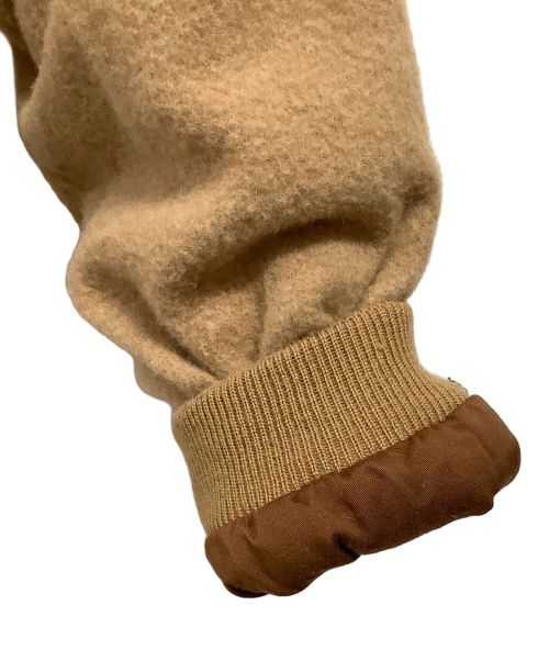 HUMAN MADE（ヒューマンメイド）HUMAN MADE (ヒューマンメイド) 中綿ボアジャケット ライトブラウン サイズ:Mの古着・服飾アイテム