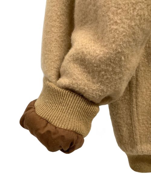 HUMAN MADE（ヒューマンメイド）HUMAN MADE (ヒューマンメイド) 中綿ボアジャケット ライトブラウン サイズ:Mの古着・服飾アイテム