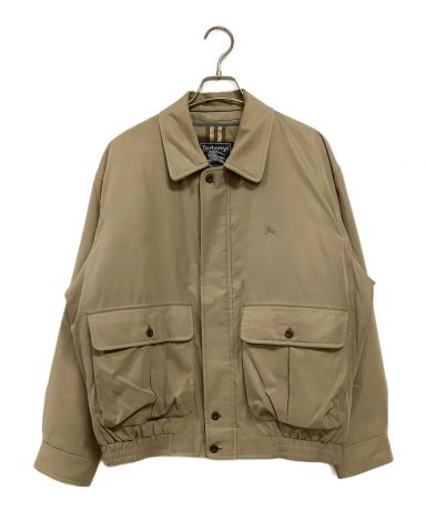 Mi 　90's バーバリー ハリントン ジャケット 短丈 カーキ フード 90s Burberrysウールハリントンジャケット短丈ノバチェックキャメルL