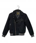 Hysteric Glamourヒステリックグラマー）の古着「ダブルライダースジャケット」｜ブラック