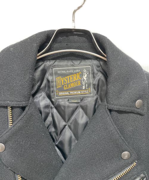 Hysteric Glamour（ヒステリックグラマー）Hysteric Glamour (ヒステリックグラマー) ダブルライダースジャケット ブラック サイズ:SMALLの古着・服飾アイテム