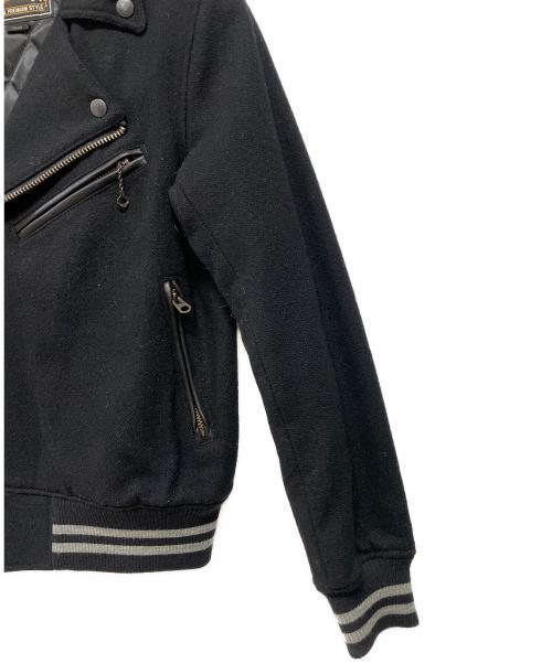 Hysteric Glamour（ヒステリックグラマー）Hysteric Glamour (ヒステリックグラマー) ダブルライダースジャケット ブラック サイズ:SMALLの古着・服飾アイテム