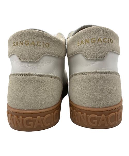 Sangacio（サンガッチョ）Sangacio (サンガッチョ) ハイカットスニーカー ホワイト×グレー サイズ:26.5の古着・服飾アイテム