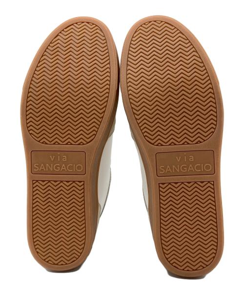 Sangacio（サンガッチョ）Sangacio (サンガッチョ) ハイカットスニーカー ホワイト×グレー サイズ:26.5の古着・服飾アイテム