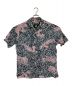 NEIGHBORHOOD（ネイバーフッド）の古着「パンサー アロハシャツ」｜ネイビー×ピンク