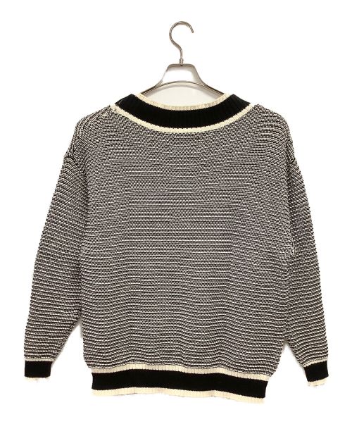 son of the cheese（（サノバチーズ））son of the cheese (（サノバチーズ）) Vネックニット ブラック サイズ:Mの古着・服飾アイテム