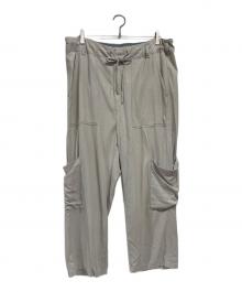 ANCELLM（アンセルム）の古着「シルクカーゴパンツ」｜グレー